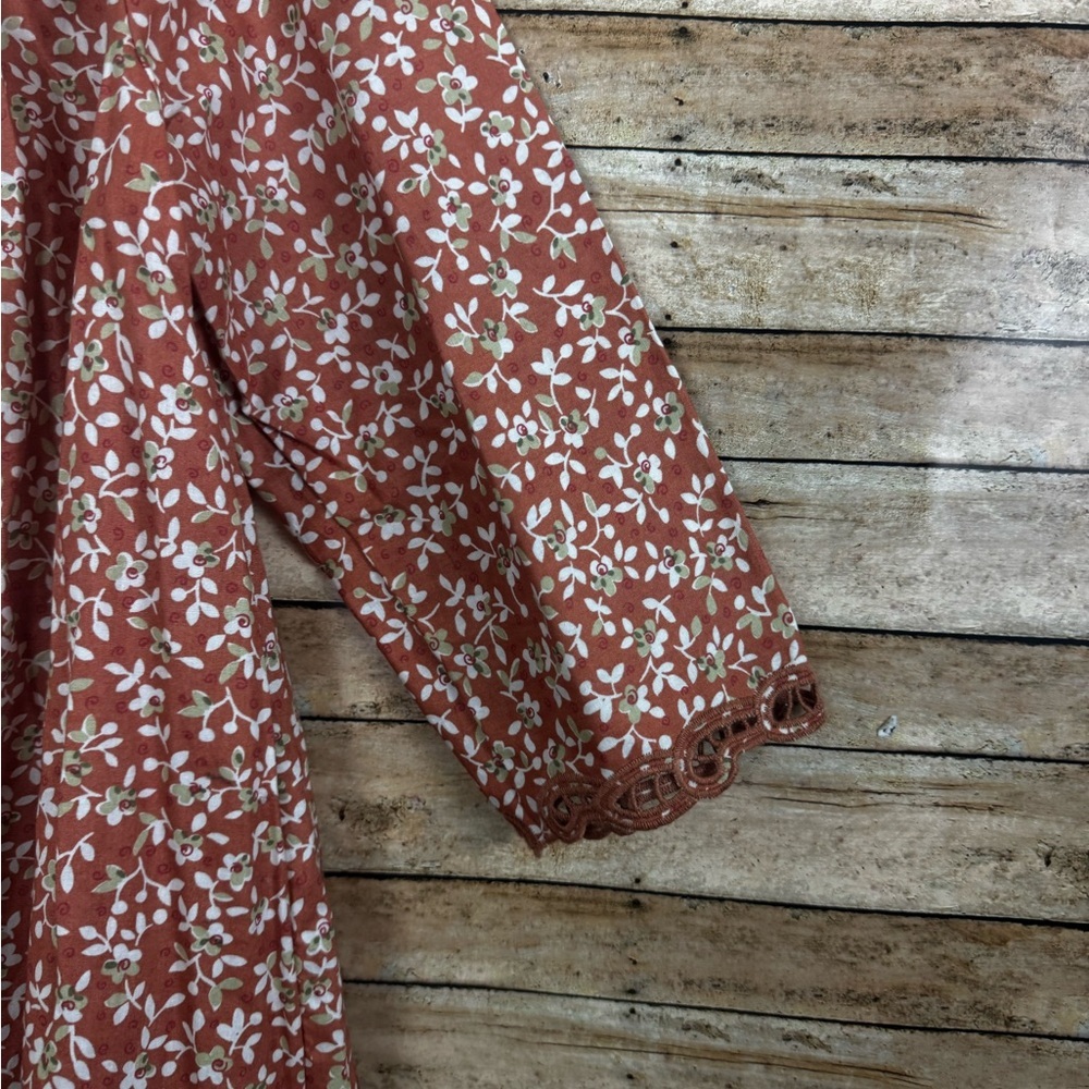 Anthropologie Blue Tassel Marcie Lace Blouse szXS - Picture 7 of 9